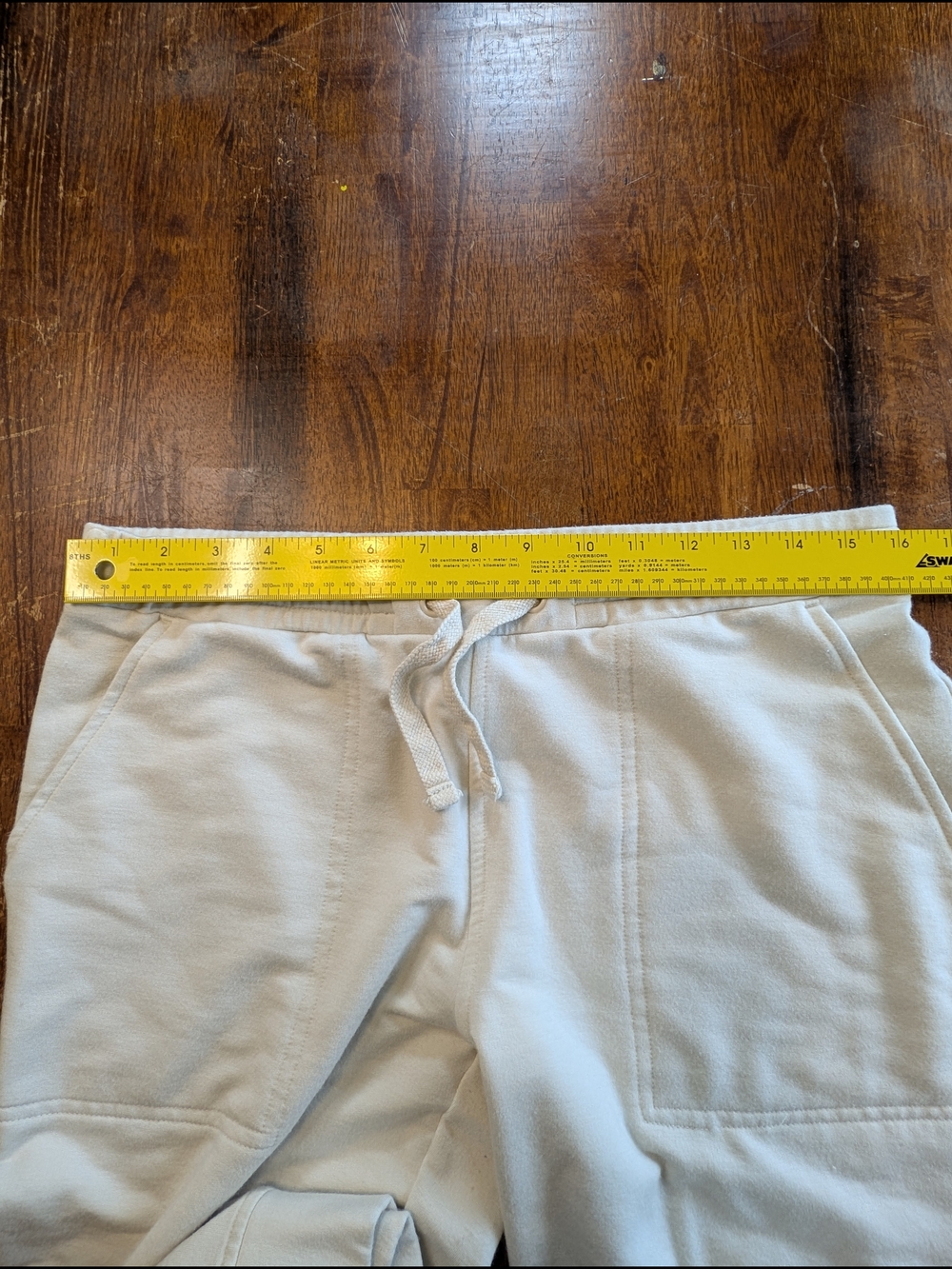 Quince SuperSoft Fleece Jogger Sweatpants Womens Medium Ivory Activewear Pant - Picture 5 of 9